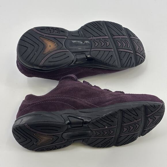 Ryka Catalyst III Womens Walking Shoes Sz 8.5 W Purple Suede Leather Lace Up - Picture 6 of 7